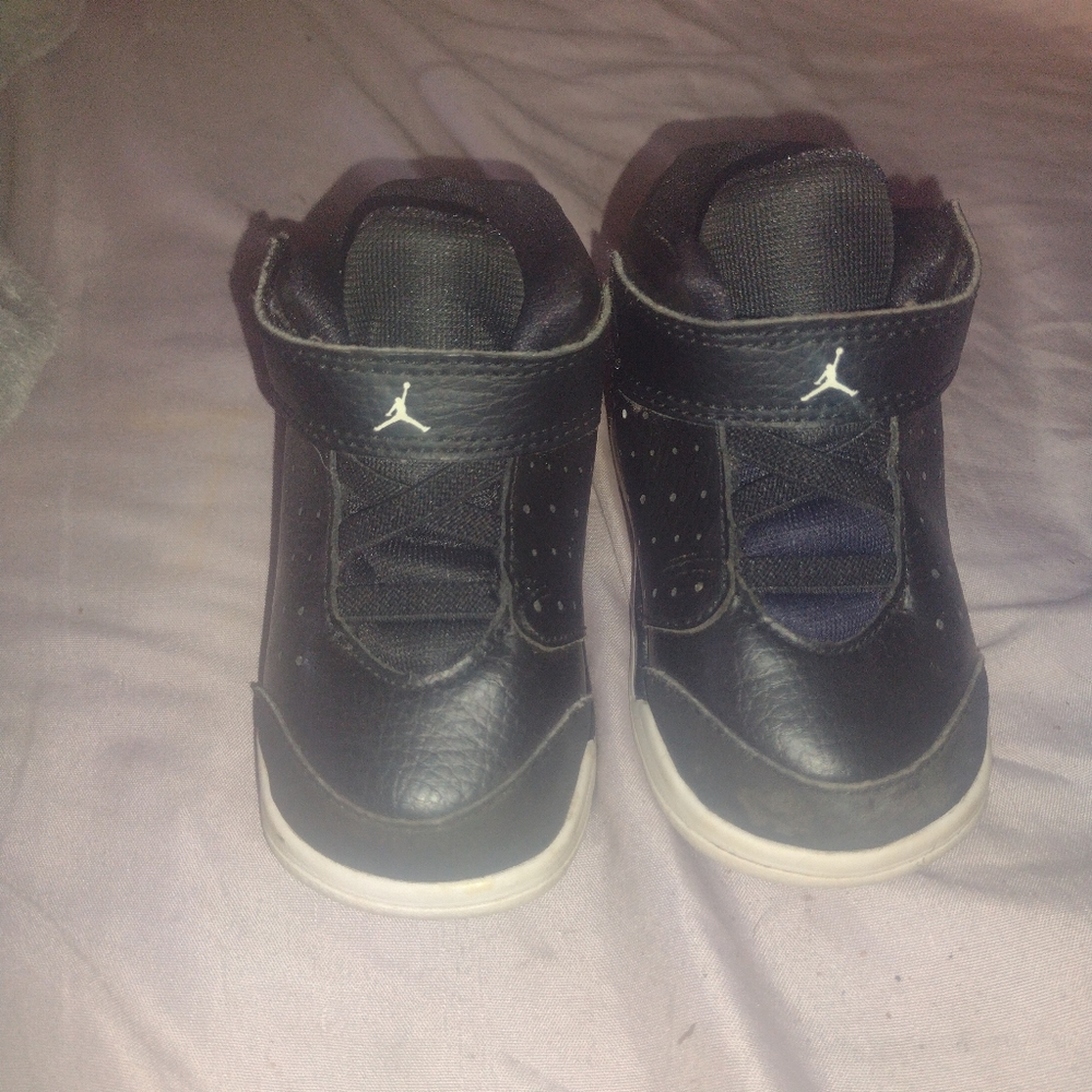 Jordan Kids Black and White Sneakers
